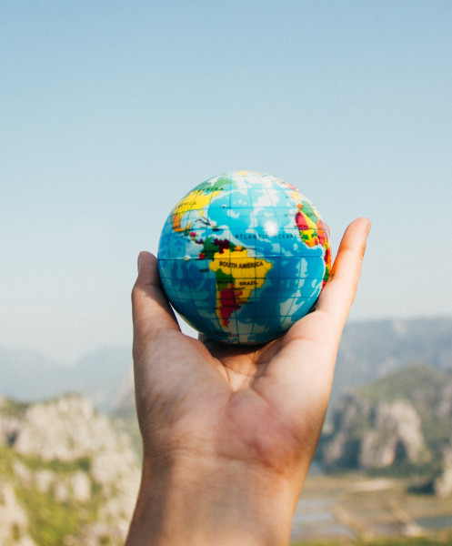 Travel insurance, holding the world in your hands