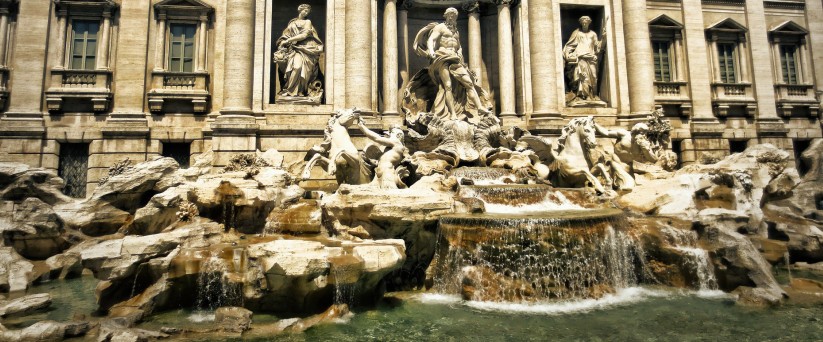 Trevi Fountain in Rome, Italy